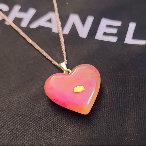 𝐇𝐀𝐍𝐃𝐌𝐀𝐃𝐄 𝐂𝐂 𝐇𝐄𝐀𝐑𝐓 𝐒𝐇𝐀𝐏𝐄𝐃 𝐍𝐄𝐂𝐊𝐋𝐀𝐂𝐄 - Picture 5 of 5